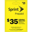 Sprint Prepaid - $35 Top-Up Prepaid Card - Yellow