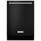 KitchenAid - 24" Top Control Built-In Dishwasher with Stainless-Steel Tub - Black