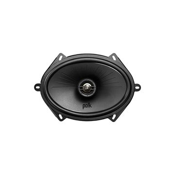 Polk Audio - 5" x 7"/6" x 8" Coaxial Speakers with Polypropylene Cones (Pair) - Black