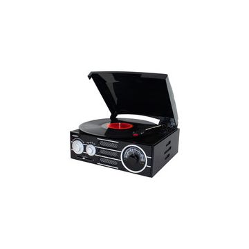 Jensen - 3-Speed Turntable - Black